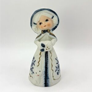 Vintage Jasco Royal Majestic Victorian Lady Porcelain Bell – 1980s Taiwan – 4.5”